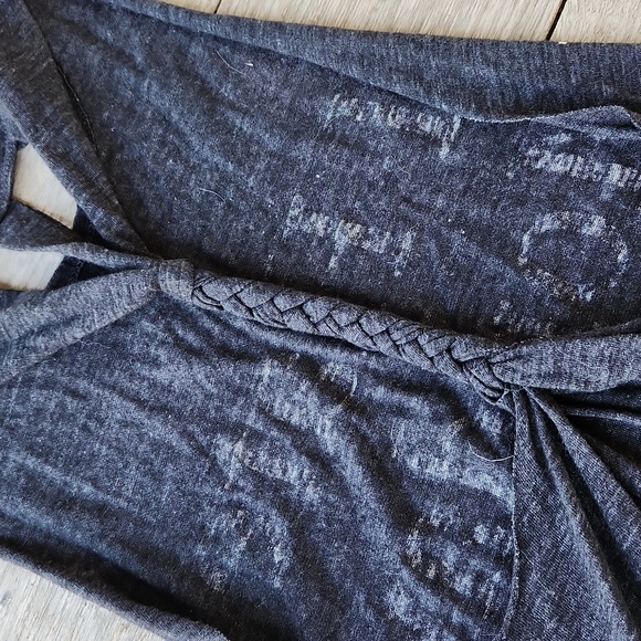 I Hate Mondays Braided Racerback Graphic Tank Gray & White - Size Medium - Picture 5 of 5